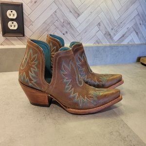 Ariat Dixon western boots turquoise